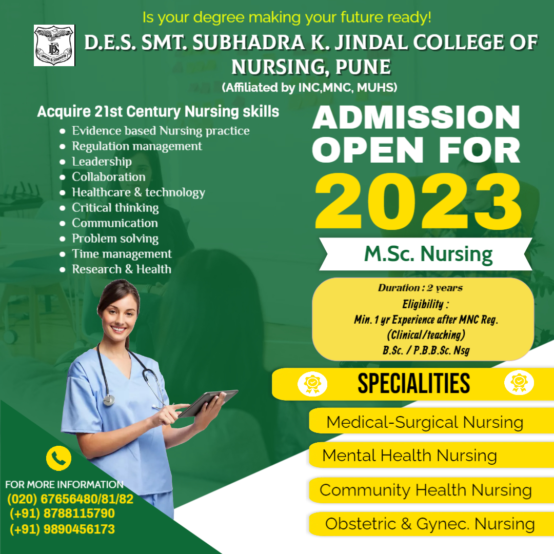 D.E. Society's Smt. Subhadra K. Jindal College of Nursing, Pune